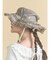 frill nylon hat