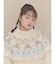 bear yoke knit tops
