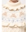 bear yoke knit tops