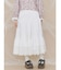 lace ribbonギャザースカート
