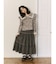 lace ribbonギャザースカート