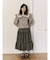 lace ribbonギャザースカート