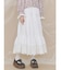 lace ribbonギャザースカート
