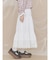 lace ribbonギャザースカート