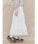 lace ribbonギャザースカート
