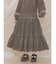 lace ribbonギャザースカート