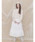 lace ribbonギャザースカート