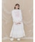 lace ribbonギャザースカート
