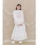 lace ribbonギャザースカート