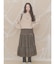 lace ribbonギャザースカート