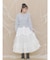 lace ribbonギャザースカート