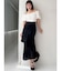レイヤードラッフルタイトスカート