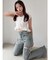 カットアウトリボンデニムパンツ【完売カラーは品番：1526324356で販売中】