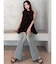 カットアウトリボンデニムパンツ【完売カラーは品番：1526324356で販売中】