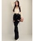 カットアウトリボンデニムパンツ【完売カラーは品番：1526324356で販売中】