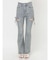 カットアウトリボンデニムパンツ【完売カラーは品番：1526324356で販売中】
