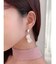 シェルフラワーメタルピアス