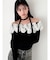 モチーフチョーカーニットトップス