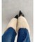 ヘムフェイクファーデニムパンツ