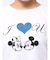 【Mickey&Minnie】ILOVEレースリメイクトップス