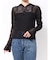 ギャザースリーブレースフーディ