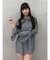 リボンタイチュニックシャツ
