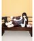 ダブルボタンフェイクレザーショートパンツ