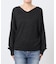 レーヨンペーパーヤーンVネックプルオーバー