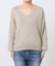 レーヨンペーパーヤーンVネックプルオーバー