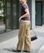 ラチネバックイージーストレートパンツ
