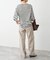 ボートネックロングスリーブTシャツ