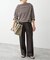 ボートネックロングスリーブTシャツ
