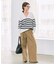 《WEB限定カラー有り》ボーダーVネックニットプルオーバー