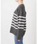 《WEB限定カラー有り》ボーダーVネックニットプルオーバー