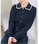 《一部店舗+WEB限定》フリルレースポロシャツニットカーディガン