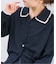 《一部店舗+WEB限定》フリルレースポロシャツニットカーディガン