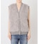 フェイクファーコンビニットベスト