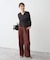 kiehtova /キエトヴァ LAYERED SHEER CROSS CARDIGAN カーディガン