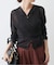 kiehtova /キエトヴァ LAYERED SHEER CROSS CARDIGAN カーディガン