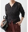 kiehtova /キエトヴァ LAYERED SHEER CROSS CARDIGAN カーディガン