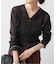 kiehtova /キエトヴァ LAYERED SHEER CROSS CARDIGAN カーディガン