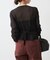 kiehtova /キエトヴァ LAYERED SHEER CROSS CARDIGAN カーディガン