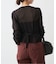 kiehtova /キエトヴァ LAYERED SHEER CROSS CARDIGAN カーディガン