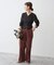 kiehtova /キエトヴァ LAYERED SHEER CROSS CARDIGAN カーディガン
