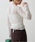 kiehtova /キエトヴァ LAYERED SHEER CROSS CARDIGAN カーディガン