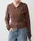 kiehtova /キエトヴァ LAYERED SHEER CROSS CARDIGAN カーディガン