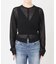 kiehtova /キエトヴァ LAYERED SHEER CROSS CARDIGAN カーディガン