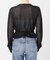 kiehtova /キエトヴァ LAYERED SHEER CROSS CARDIGAN カーディガン