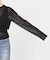 kiehtova /キエトヴァ LAYERED SHEER CROSS CARDIGAN カーディガン