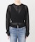 kiehtova /キエトヴァ LAYERED SHEER CROSS CARDIGAN カーディガン